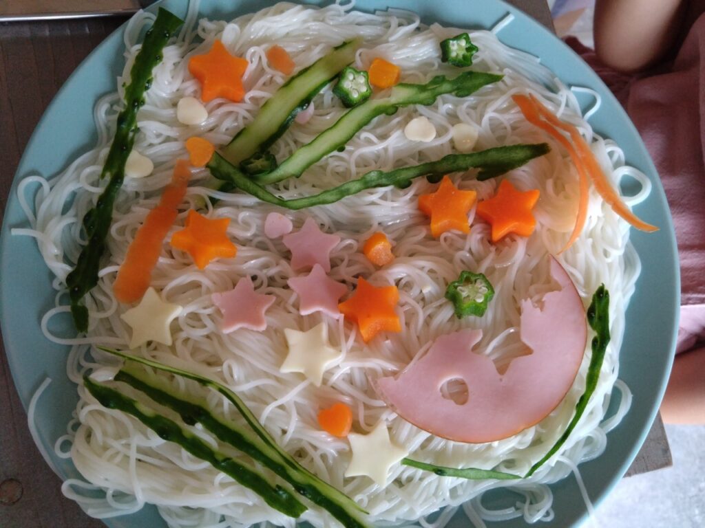七夕の行事食&流しそうめん教室レポ|こどもおりょうりラボ|おえかきレシピ
