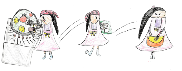 こどもイラストレーターさんの可愛い女の子