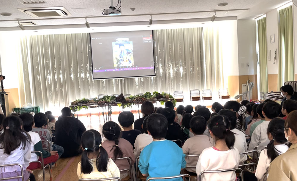 畑LIVE授業｜保育園食育授業｜柿右衛門農園｜こどもおりょうりラボ